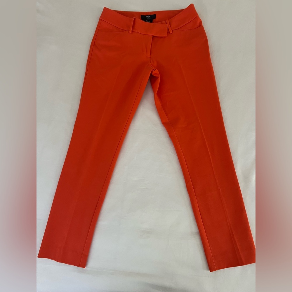 Massimo Bright Orange Ankle Pants